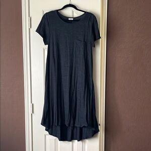 LuLaRoe Dark Gray Midi Dress